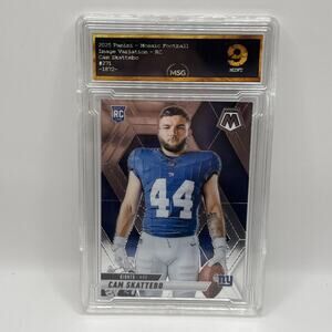 2025 Mosaic Football Cam Skattebo Rookie Variation SP Giants Graded 9 Mint